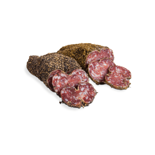 Guillotine à saucisson et ses 3 saucissons – Charcuterie Savoie