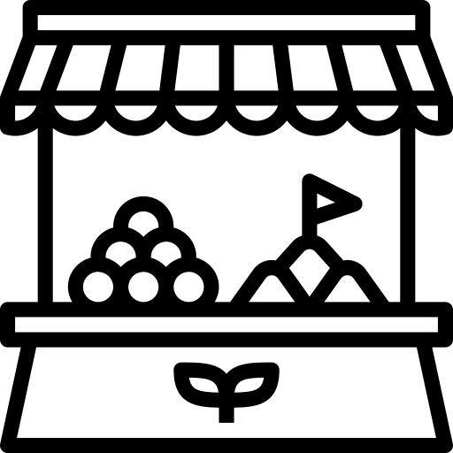 Market stall pictogram