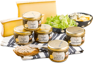 Fromages tranchés, salade et Terrines aux Fromages de Mont Charvin