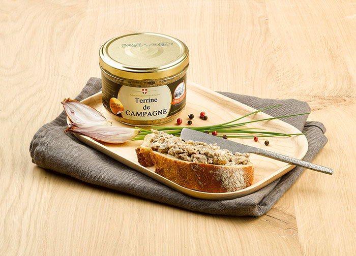 Country Terrine spread on bread